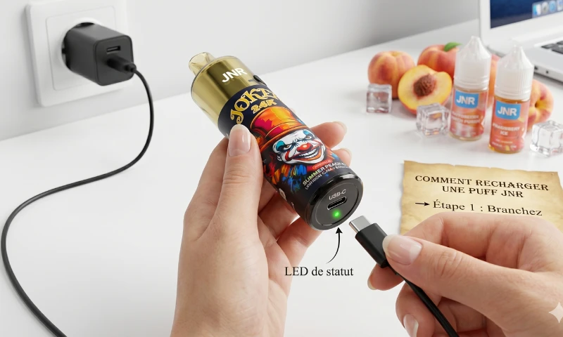 comment recharger sa puff jnr