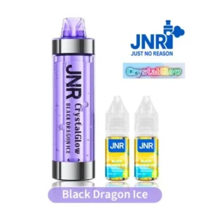 puff jnr rechargeable crystal glow 33k black dragon ice