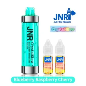 puff jnr rechargeable crystal glow 33k blueberry raspberry chery
