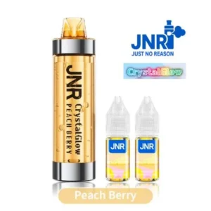 puff jnr rechargeable crystal glow 33k peach berry
