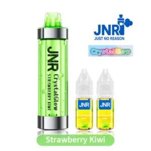 puff jnr rechargeable crystal glow 33k strawberry kiwi