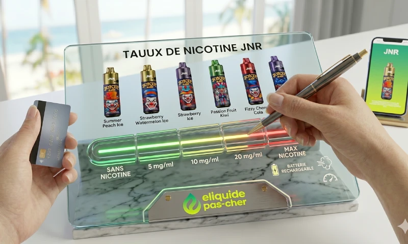 taux de nicotine puff jnr