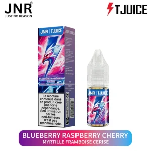 E-liquide JNR x TJuice 10 ml – Blueberry Raspberry Cherry (Myrtille Framboise Cerise)