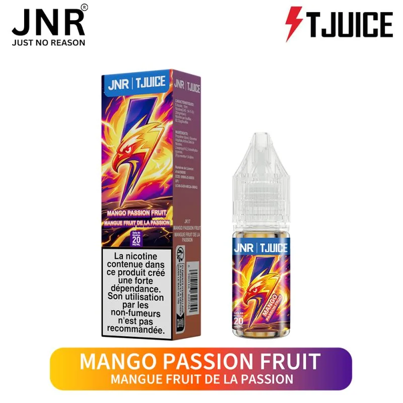 E-liquide JNR x TJuice 10 ml – Mango Passion Fruit (Mangue Fruit de la Passion) eliquide-pas-cher.fr E-liquide JNR x TJuice 10 ml – Mango Passion Fruit (Mangue Fruit de la Passion)