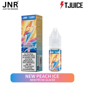 E-liquide JNR x TJuice 10 ml – New Peach Ice (Pêche Glacée)