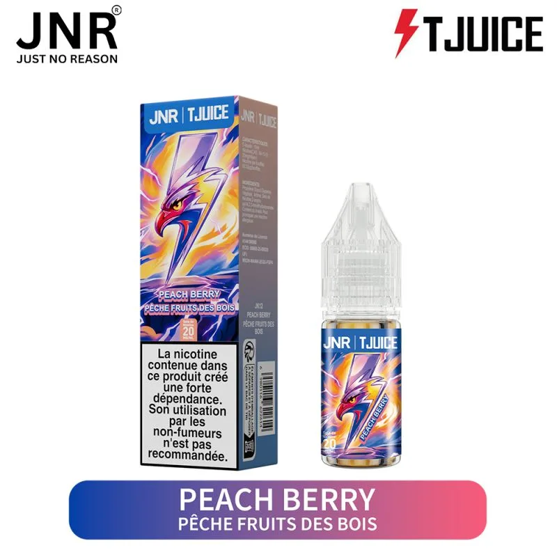 E-liquide JNR x TJuice 10 ml – Peach Berry (Pêche Fruits des Bois) eliquide-pas-cher.fr E-liquide JNR x TJuice 10 ml – Peach Berry (Pêche Fruits des Bois)