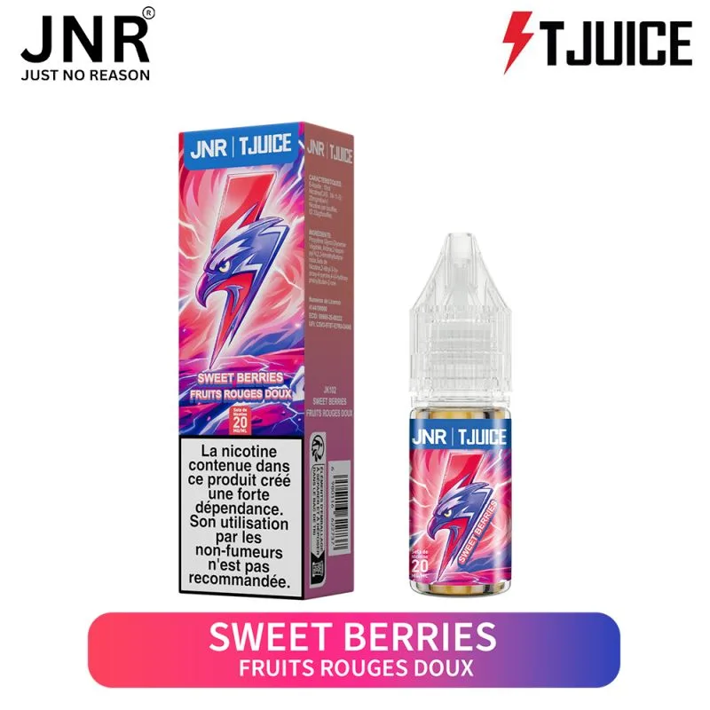 E-liquide JNR x TJuice 10 ml – Sweet Berries (Fruits Rouges Doux) eliquide-pas-cher.fr E-liquide JNR x TJuice 10 ml – Sweet Berries (Fruits Rouges Doux)
