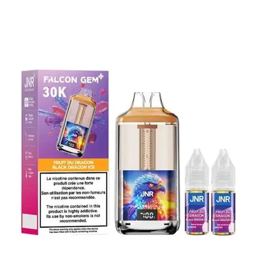 Puff JNR Falcon Gem 30K – Black Dragon Ice (Dragon Noir Glacé) eliquide-pas-cher.fr Puff JNR Falcon Gem 30K – Black Dragon Ice (Dragon Noir Glacé)