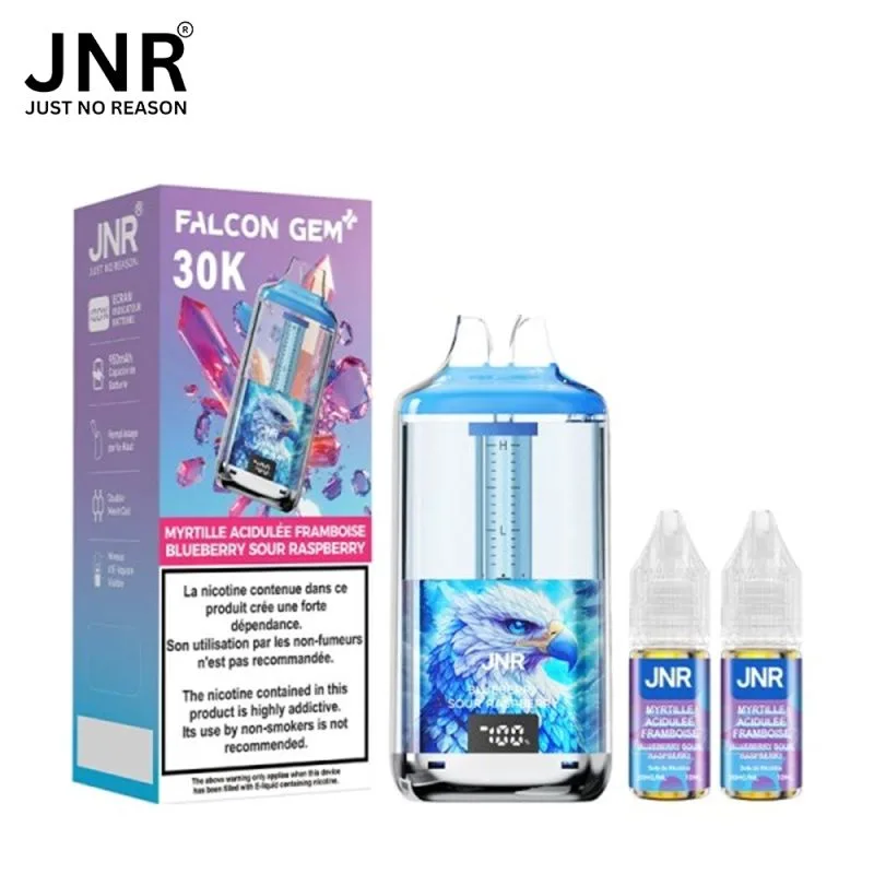 Puff JNR Falcon Gem 30K – Blueberry Sour Raspberry (Myrtille Framboise Acidulée) eliquide-pas-cher.fr Puff JNR Falcon Gem 30K – Blueberry Sour Raspberry (Myrtille Framboise Acidulée)
