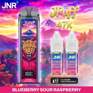 Puff JNR JPuff 47K – Blueberry Sour Raspberry (Myrtille Framboise Acidulée)