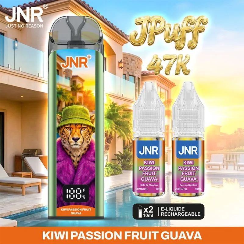 Puff JNR JPuff 47K – Kiwi Passion Fruit Guava (Kiwi Fruit de la Passion Goyave) eliquide-pas-cher.fr Puff JNR JPuff 47K – Kiwi Passion Fruit Guava (Kiwi Fruit de la Passion Goyave)