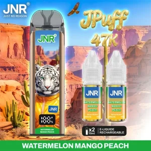 Puff JNR JPuff 47K – Watermelon Mango Peach (Pastèque Mangue Pêche)