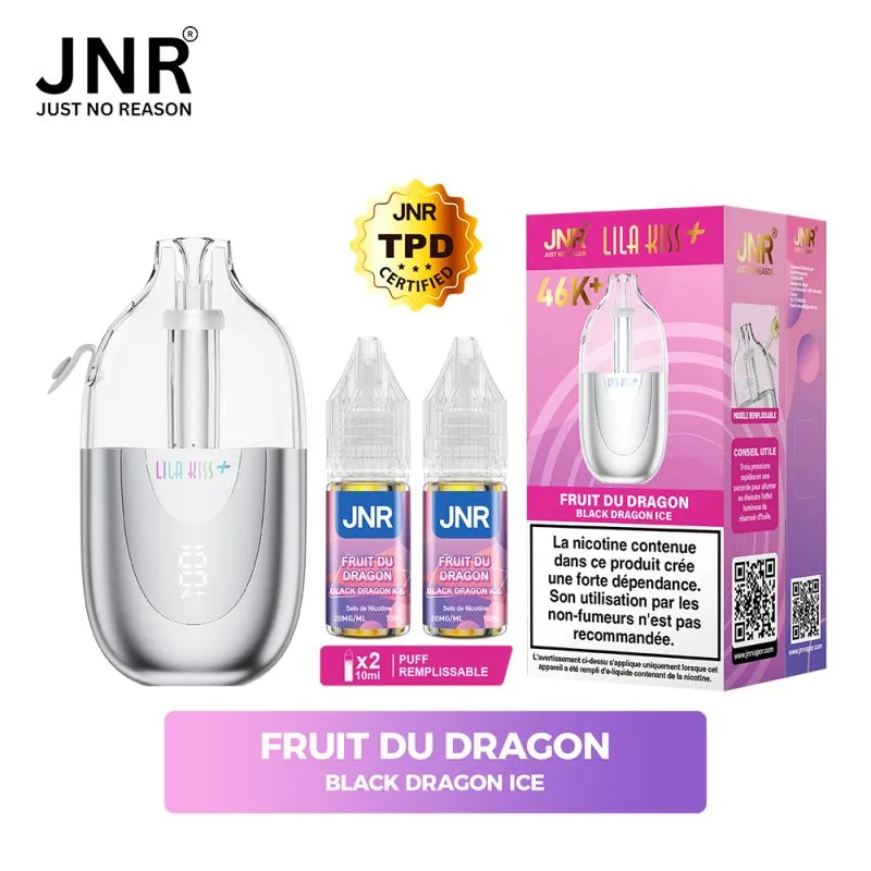 Puff JNR Lila Kiss 46K – Black Dragon Ice (Dragon Noir Glacé) eliquide-pas-cher.fr Puff JNR Lila Kiss 46K – Black Dragon Ice (Dragon Noir Glacé)