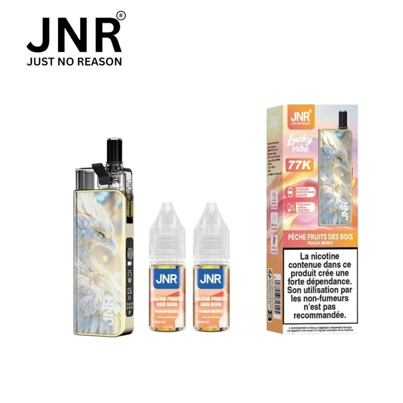 Puff JNR Lucky Vibes 77K – Peach Berry (Pêche Fruits des Bois) eliquide-pas-cher.fr Puff JNR Lucky Vibes 77K – Peach Berry (Pêche Fruits des Bois)