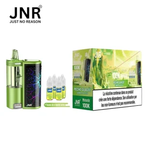 Puff JNR Meteorite 100K – Summer Peach Ice (Pêche d’Été Glacée)