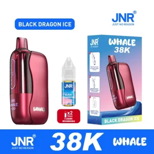 Puff JNR Whale 38K – Black Dragon Ice (Dragon Noir Glacé)