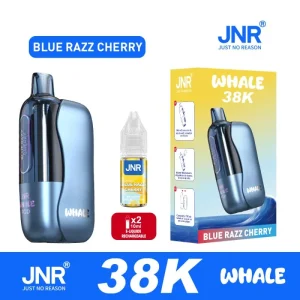 Puff JNR Whale 38K – Blue Razz Cherry (Framboise Bleue Cerise)