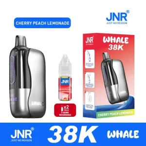 Puff JNR Whale 38K – Cherry Peach Lemonade (Limonade Cerise Pêche)