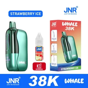 Puff JNR Whale 38K – Strawberry Ice (Fraise Glacée)